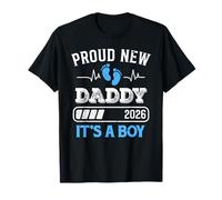 Proud New Dad It's a Boy Est 2026 First Time Dad Fathers Day T-Shirt