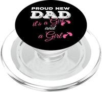 Proud New Dad it's a Girl and Girl Twin Girls Daddy PopSockets PopGrip for MagSafe