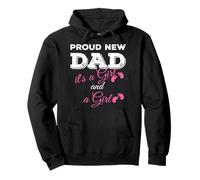 Proud New Dad it's a Girl and Girl Twin Girls Daddy Pullover Hoodie