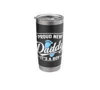 Proud New Daddy, It's A Boy, Dad to Be, First Time Father Stainless Steel Insulated Tumbler