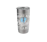 Proud New Daddy, It's A Boy, First Time Father, Dad to Be Stainless Steel Insulated Tumbler