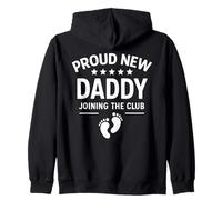 Proud New Daddy Joining The Club First Time Dad Zip Hoodie