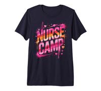 Proud Nurse Camp Nursing School Drip Life Wellness Day Crew Premium T-Shirt