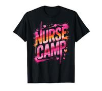 Proud Nurse Camp Nursing School Drip Life Wellness Day Crew T-Shirt