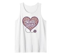 Proud Nurse Squad Valentine Heart Nursing School Life Tank Top