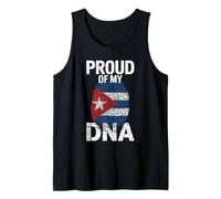 Proud of My DNA Cuban Flag Pride Tank Top