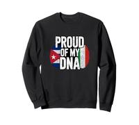Proud Of My DNA Cuban Italian Roots Cuba Italy Sweatshirt