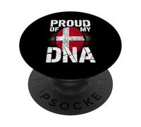 Proud Of My DNA Danish Roots Heritage Denmark PopSockets Adhesive PopGrip