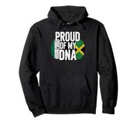 Proud of My DNA Half Mexican Jamaican Roots Mexico Jamaica Pullover Hoodie