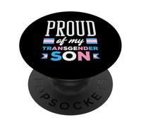 Proud Of My Transgender Son Trans Son Mom Dad PopSockets Adhesive PopGrip