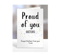 Proud of you, Doctors card from Team, gifts for men, women, him, her, male, female, presents for Christmas, congratulations, we are so, for, A5-253a_211