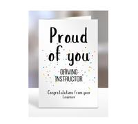 Proud of you, Driving Instructor card from Learner, gifts for men, women, him, her, male, female, presents for Christmas, congratulations, we are so, for, A5-253a_216
