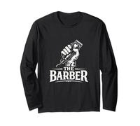 Proud Old School Vintage Hair Stylist The Barber Long Sleeve T-Shirt