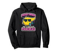 Proud Owner Of Useless Pancreas Type 1 Diabetes Funny Pullover Hoodie