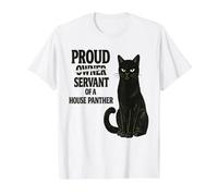 Proud Owner Servant of A House Panther Value Graphic T-Shirt, Men, White, M