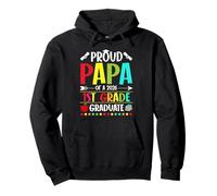 Proud Papa of a Class of 2026 1st Grade Graduate Graduation Pullover Hoodie