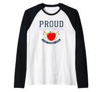 Proud para Professional School Support Apple Inspire Design Raglan Baseball Tee
