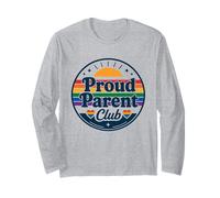 Proud Parent Club LGBTQ+ Pride Support Rainbow Design Long Sleeve T-Shirt