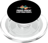 Proud Parent Every Word Counts Autism Speech Awareness PopSockets PopGrip for MagSafe