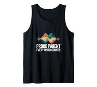 Proud Parent Every Word Counts Autism Speech Awareness Tank Top