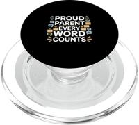Proud Parent Every Word Counts Speech Therapy Autism PopSockets PopGrip for MagSafe