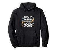 Proud Parent Every Word Counts Speech Therapy Autism Pullover Hoodie