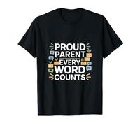Proud Parent Every Word Counts Speech Therapy Autism T-Shirt