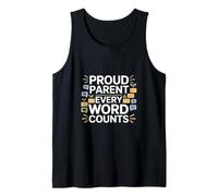 Proud Parent Every Word Counts Speech Therapy Autism Tank Top
