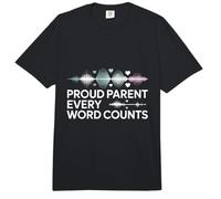 Proud Parent Every Word Counts Speech Therapy Comfort Colors Adult Heavyweight T-Shirt