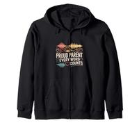 Proud Parent Every Word Counts Speech Therapy Zip Hoodie