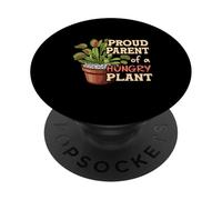 Proud Parent Of A Hungry Plant Venus Flytrap Humor PopSockets Adhesive PopGrip