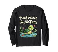 Proud Parent of a Rescue Turtle Cute Animal Lover Long Sleeve T-Shirt