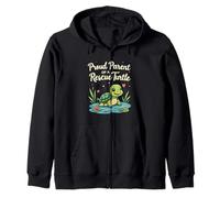 Proud Parent of a Rescue Turtle Cute Animal Lover Zip Hoodie