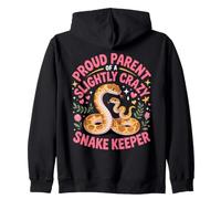 Proud Parent of a Slightly Crazy Snake Keeper Zip Hoodie