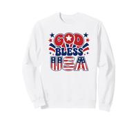 Proud Patriotic God Bless America Memorial Veterans Military Sweatshirt