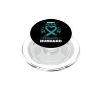 Proud PCOS Warrior Husband PCOS Polycystic Ovary Syndrome PopSockets PopGrip for MagSafe