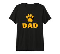 Proud Pet Dad Paw Print Father's Day Premium T-Shirt