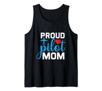 Proud Pilot Mom Pilot's Mom Gift Fly Aviation Gift for Her Tank Top