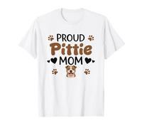Proud Pittie Mom American Pit Bull Terrier Dog Lover T-Shirt
