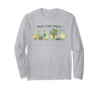 Proud Plant Parent Funny Goose Gardeningq Long Sleeve T-Shirt