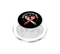 Proud Plumber Welder Trade Making Things Work PopSockets PopGrip for MagSafe