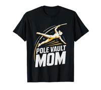 Proud Pole Vault Mom Supporting Athlete Track Field Parent T-Shirt
