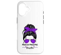 Proud Preemie Mom Design - Tiny Miracle Journey Strong Love Case for iPhone 16