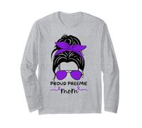 Proud Preemie Mom Design - Tiny Miracle Journey Strong Love Long Sleeve T-Shirt