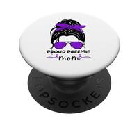 Proud Preemie Mom Design - Tiny Miracle Journey Strong Love PopSockets Adhesive PopGrip