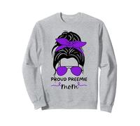 Proud Preemie Mom Design - Tiny Miracle Journey Strong Love Sweatshirt