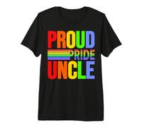 Proud Pride Uncle Rainbow Gay Lesbian Child Love & Support Premium T-Shirt