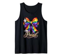 Proud Progress Pride Flag Bow Ribbon LGBTQ+ Pride Month Tank Top