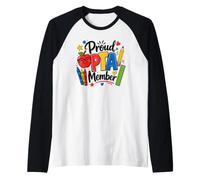 Proud PTA Member School Volunteer Raglan Baseball Tee