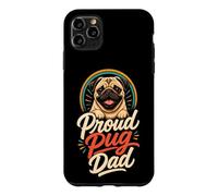 Proud Pug Dad - Patriotic American Flag Pug Case for iPhone 11 Pro Max